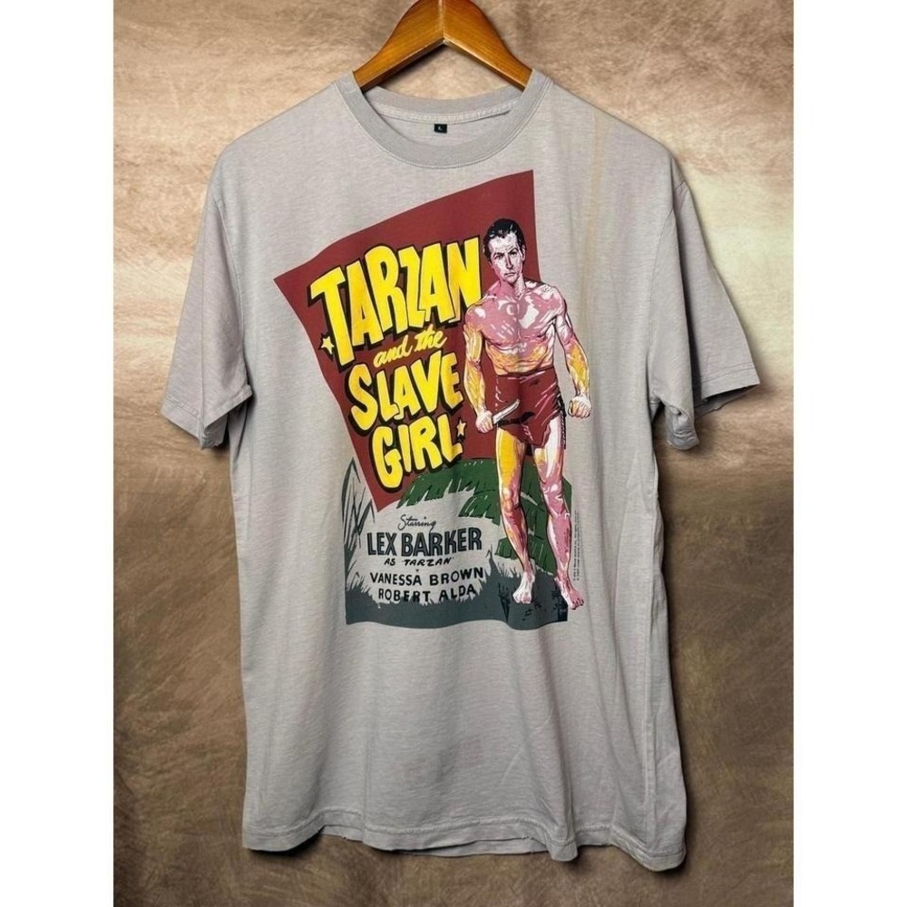 Tarzan‎ and the Slave Girl Movie Poster Tee Size L NWT Defect